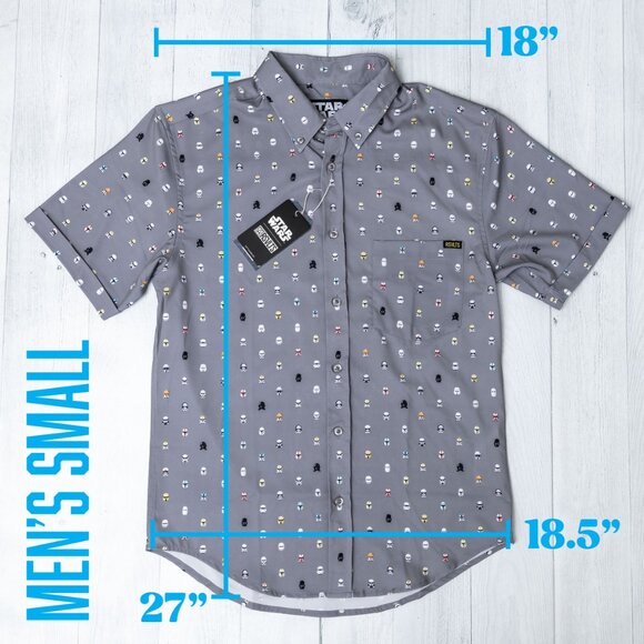 RSVLTS - Star Wars “Lil Troopers” Button Down Small - NWT - Picture 3 of 8
